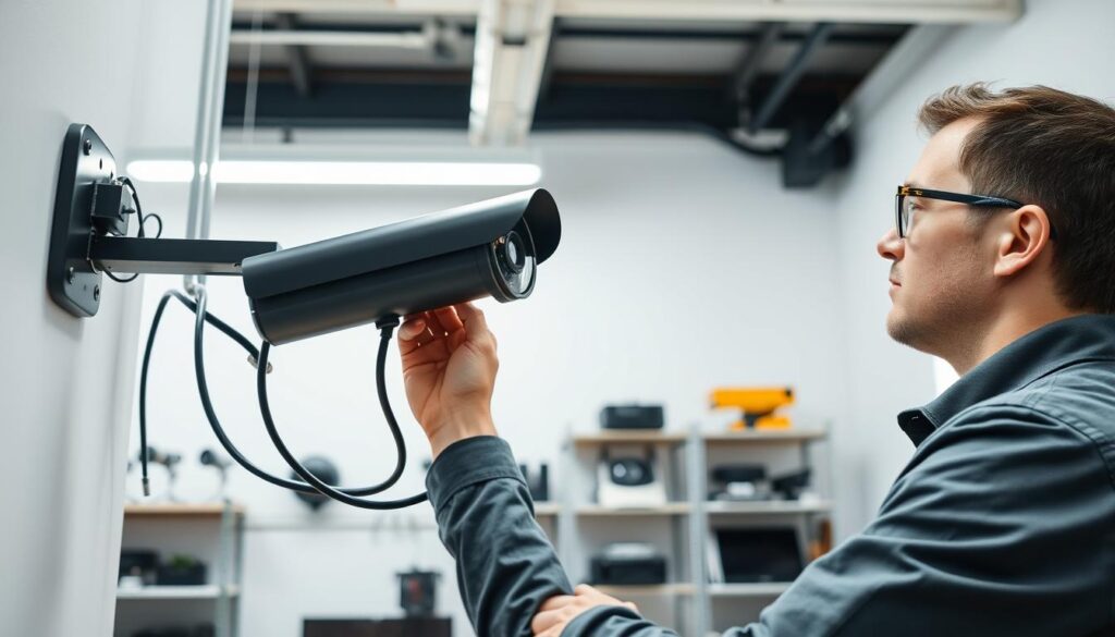 security camera installation process