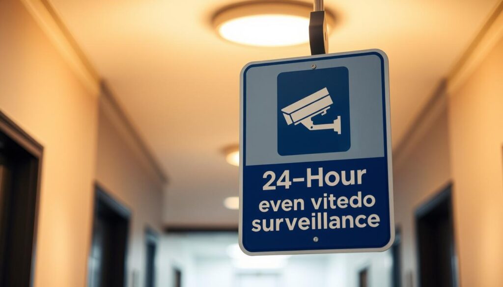 ADA-compliant surveillance signage