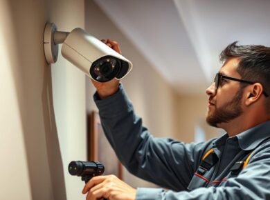 professional home security camera installation