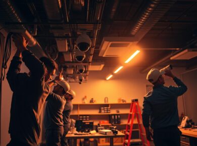 professional security camera installation