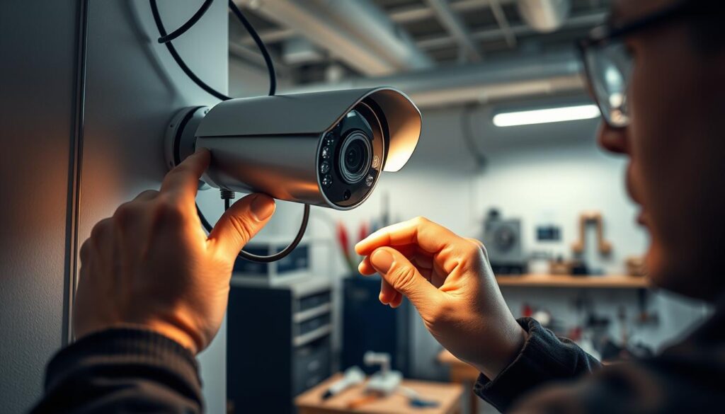 security camera installation process