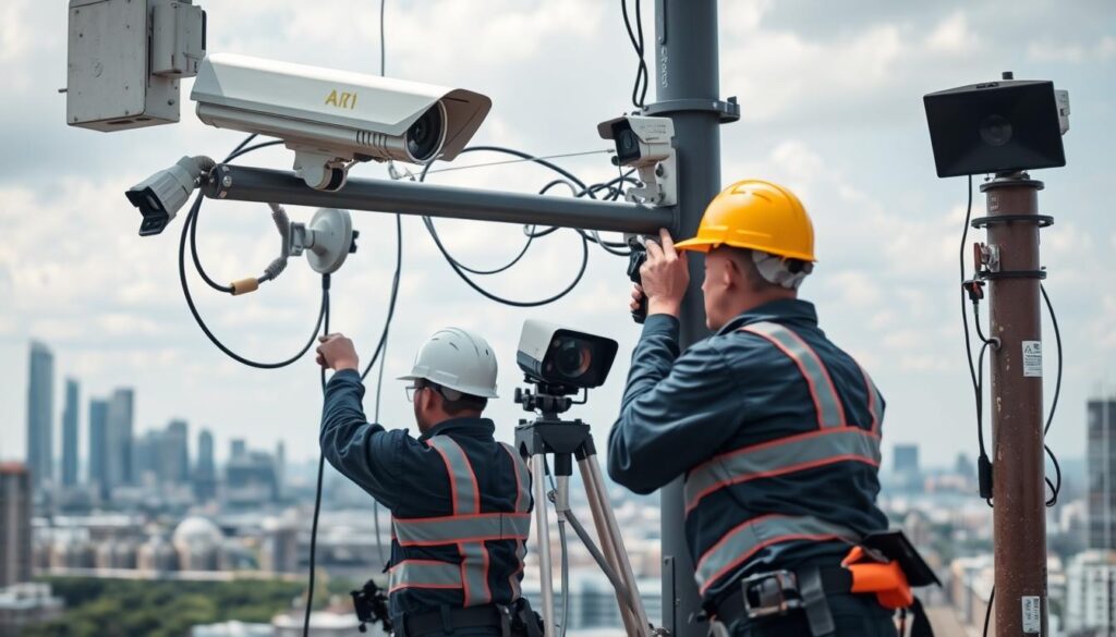 surveillance system installation process