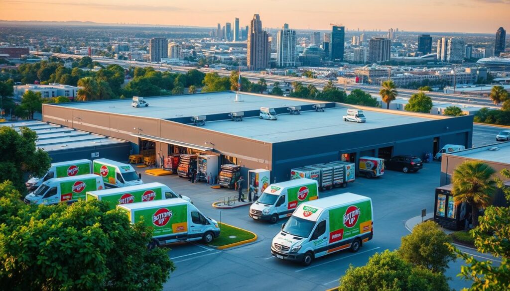 Bottoms Up Vending regional service