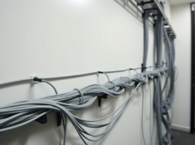 Low voltage cabling installation