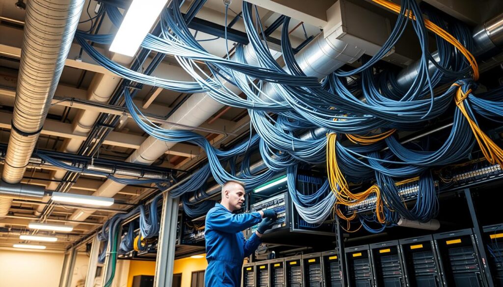 Structured cabling installation