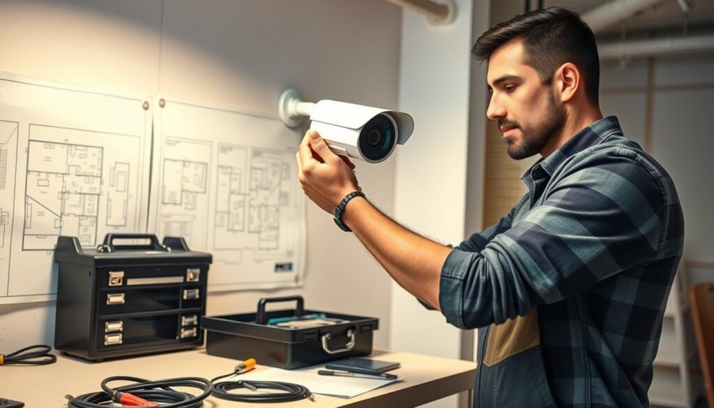 professional security installation process