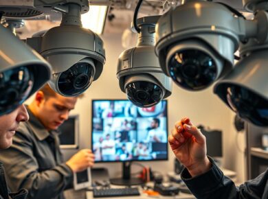skilled surveillance camera technicians