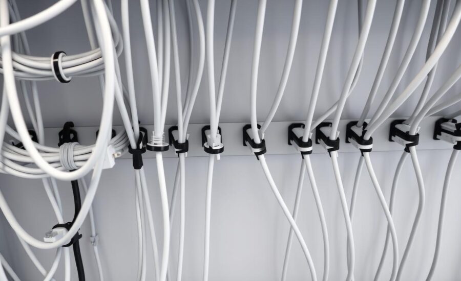 organized network cable management