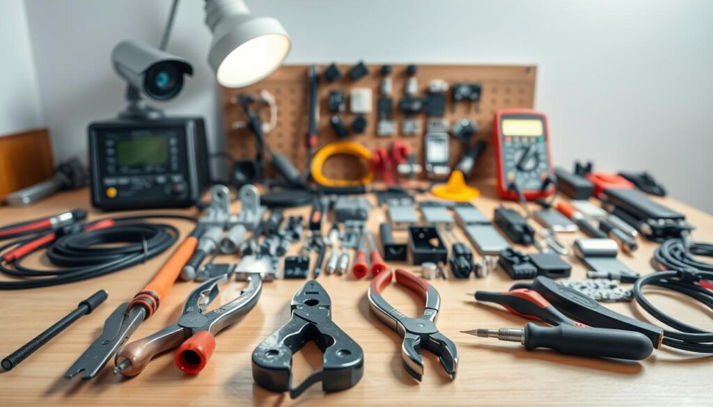 security system installation tools