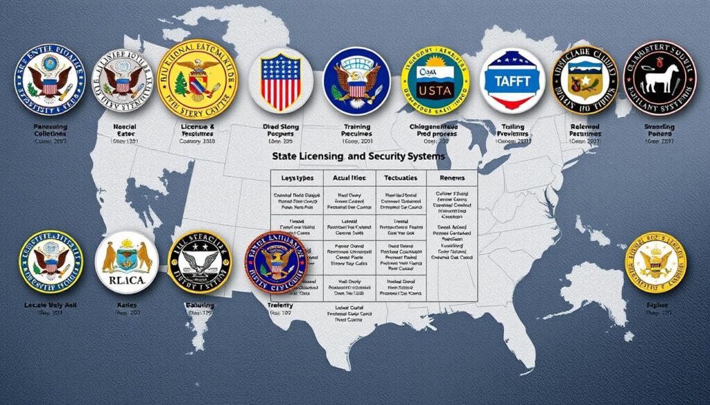 state licensing requirements for security systems