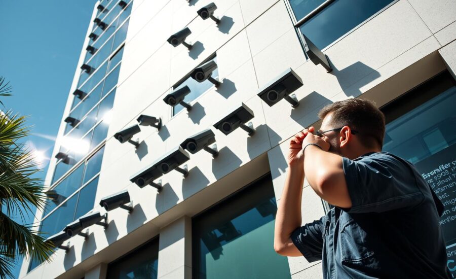 Miami surveillance camera installation by PC Evolution